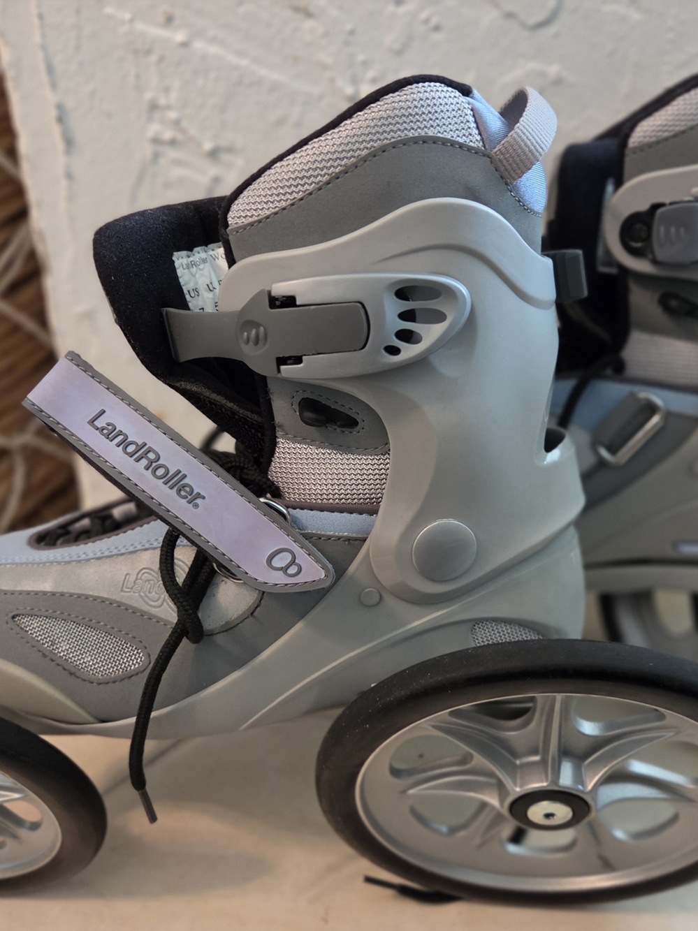 Land Roller Womens Size 7 Adjustable Grey Inline Skates